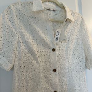 Rebecca Taylor Lea eyelet cotton dress, NWT!